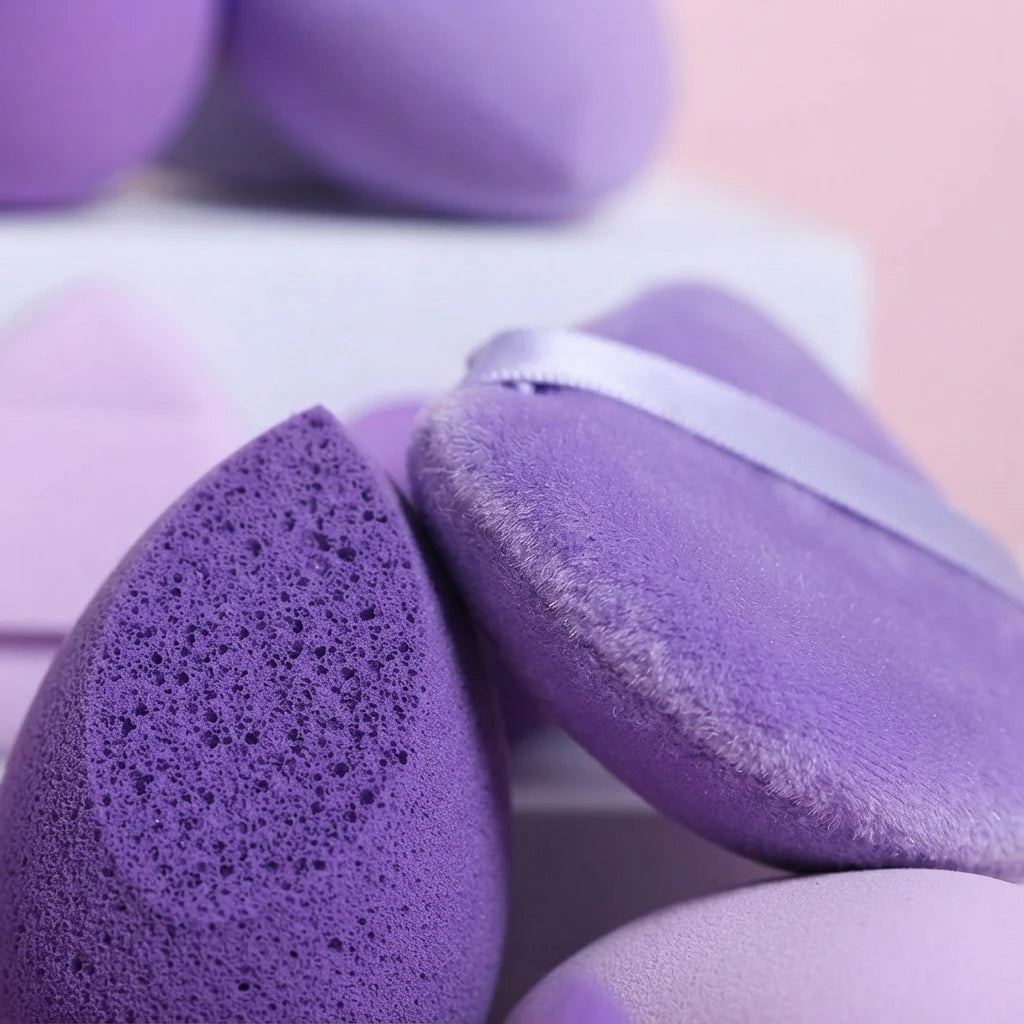 All-Purpose 12 Piece Makeup Sponge and Puff Set